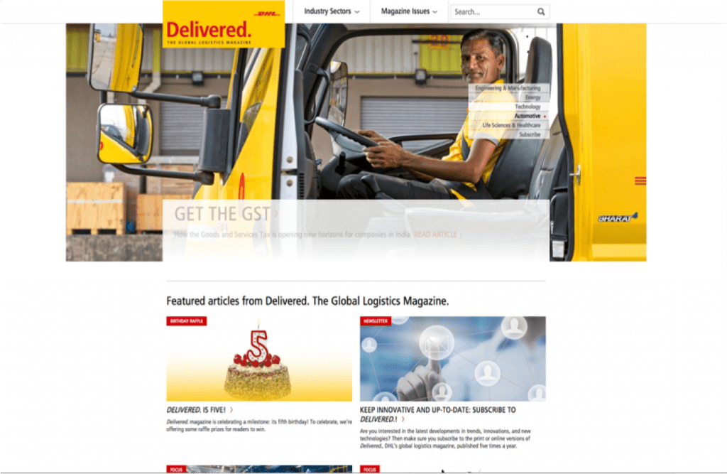 DHL Website